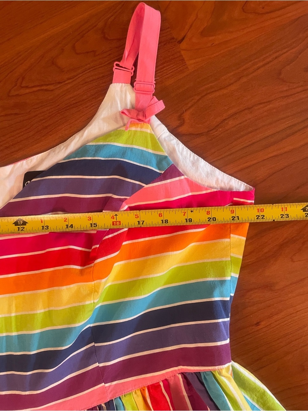 Hell Bunny Over The Rainbow Stripe 50's style Dress Wmns 4XL - Picture 10 of 12